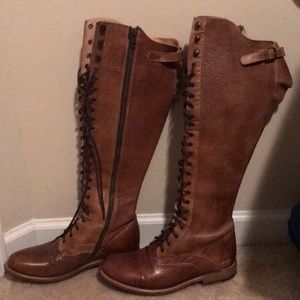 Brown Bed|stü lace up boots